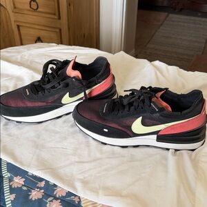Nike Women's Shoes Black and Red with White Accents